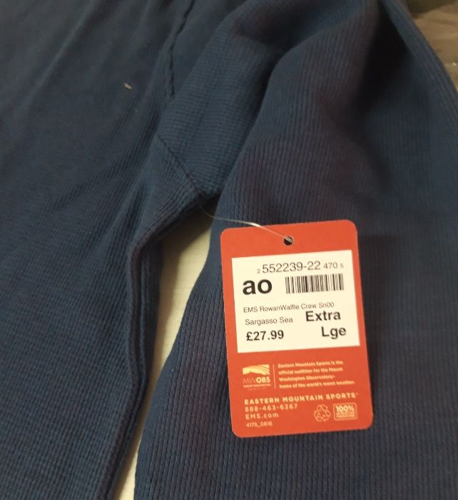 Eastern Mountains sports Sweat Nova C/Etiquetas Tam. XL