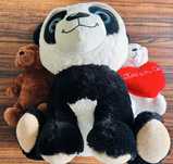 Zestaw pluszaków: panda 50 cm + 2 misi