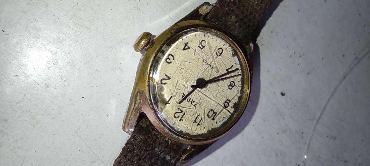 Stary zabytkowy zegarek naręczny damski Zaria 17 kamieni Jewels