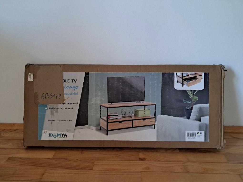 Półka TV szafka rtv półka loft IDOMYA