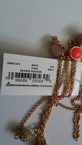 Lancuszek pozlacany KATE SPADE firmowy