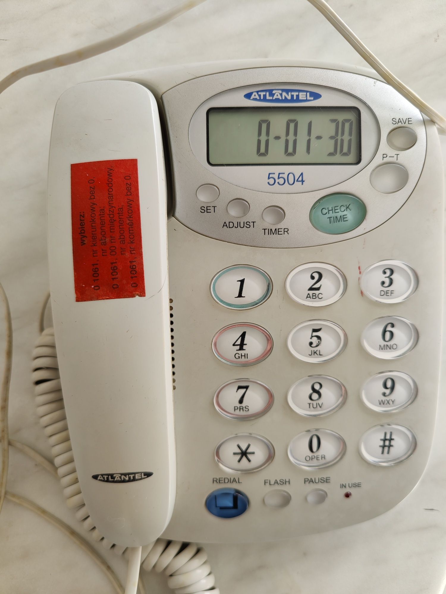 Telefon stacjonarny Atlantel 5504.