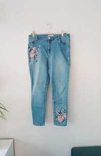 jeansy rurki skinny L