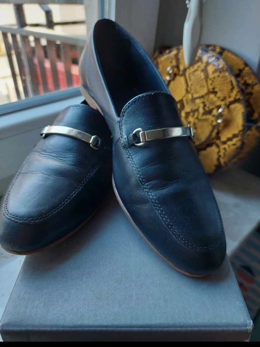 Czarne, skórzane lordsy #vagabond