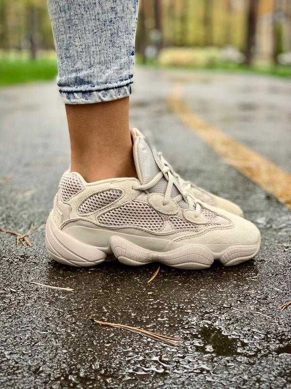 Кросівки весняні для чоловіків та жінок. Adidas Yeezy Boost 500 Blush