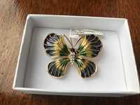 Nowa broszka ze stali szlachetnej, motylek, Francesco Vitale