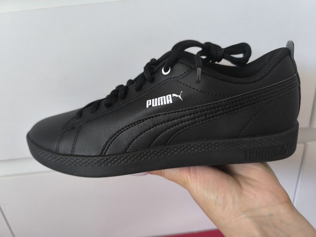 Жіночі кеди низькі Puma Smash 36520803 39 (6) 25 см Black (40595050535