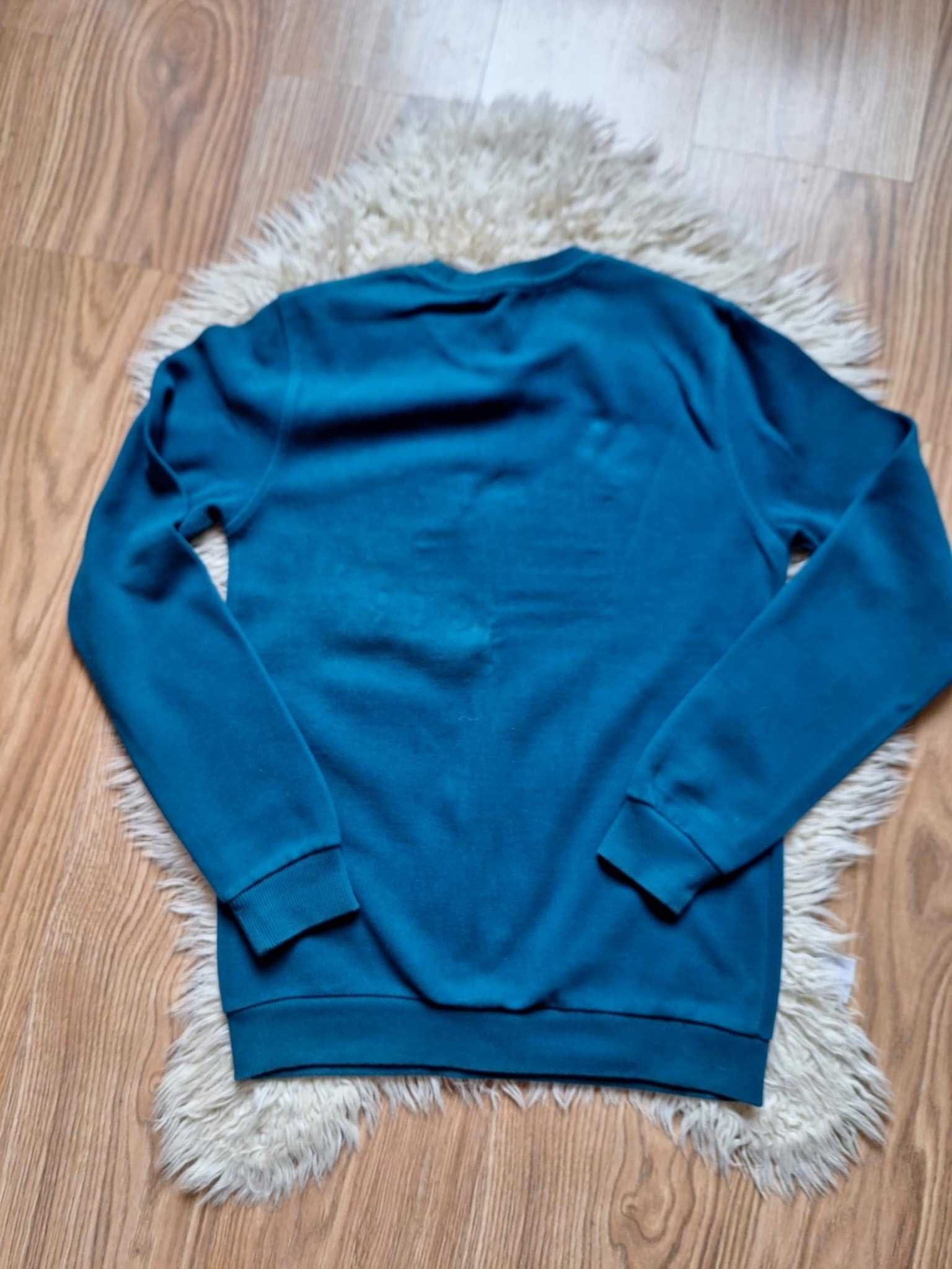 Bluza niebieska ,turkus z logo