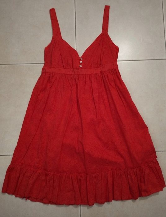 Vestido Vermelho Stradivarius