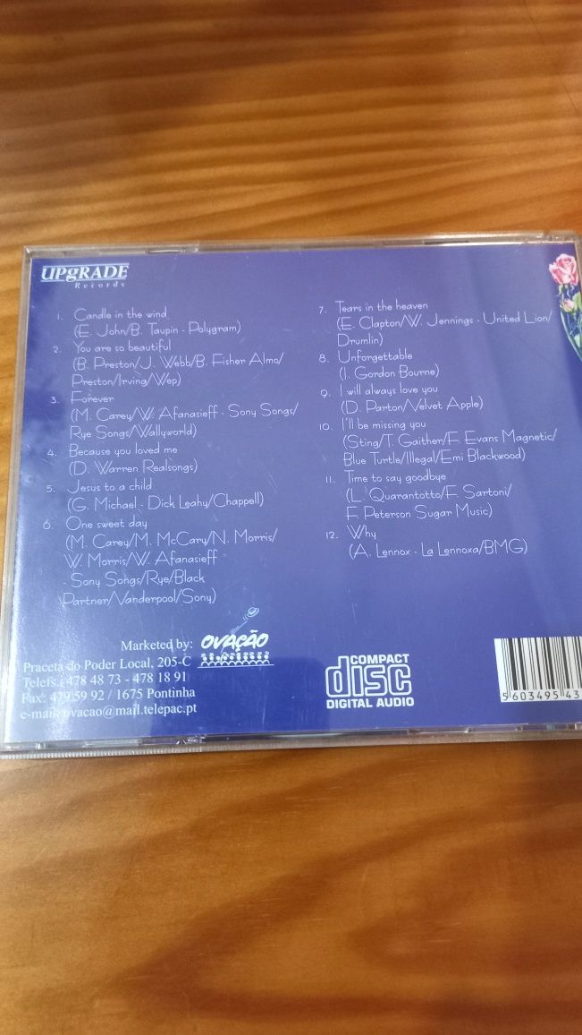 CD das músicas da princesa Diana
