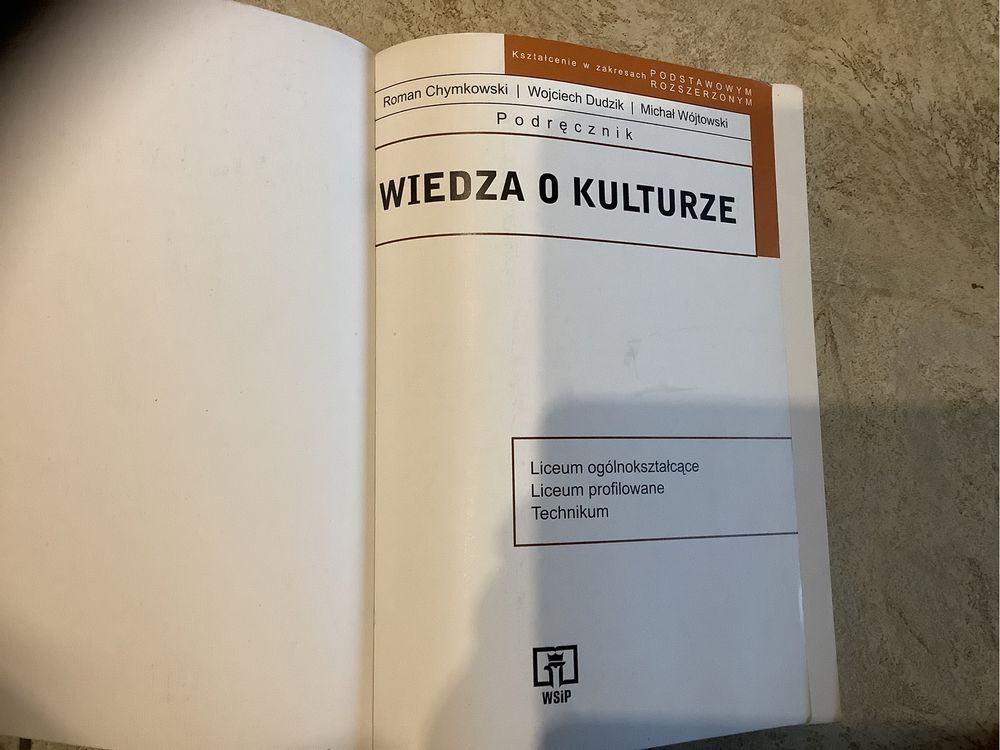 Wiedza o kulturze podręcznik Chymkowski Dudzik