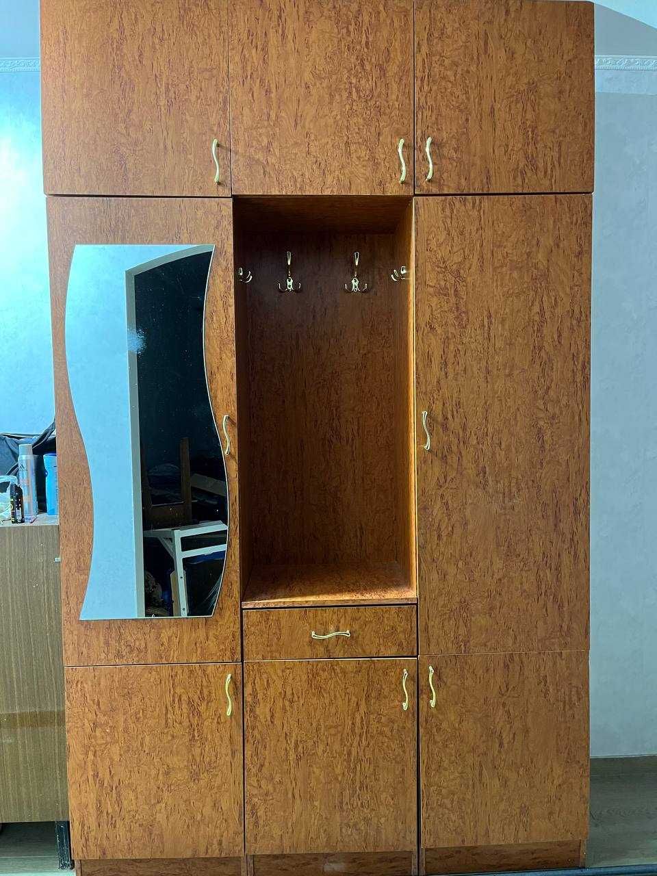 Шафа для одягу із дзеркалом