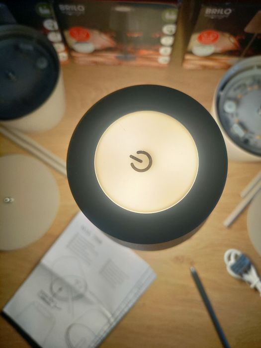 3* Bezprzewodowa lampa stołowa LED  BRILONER stylowa