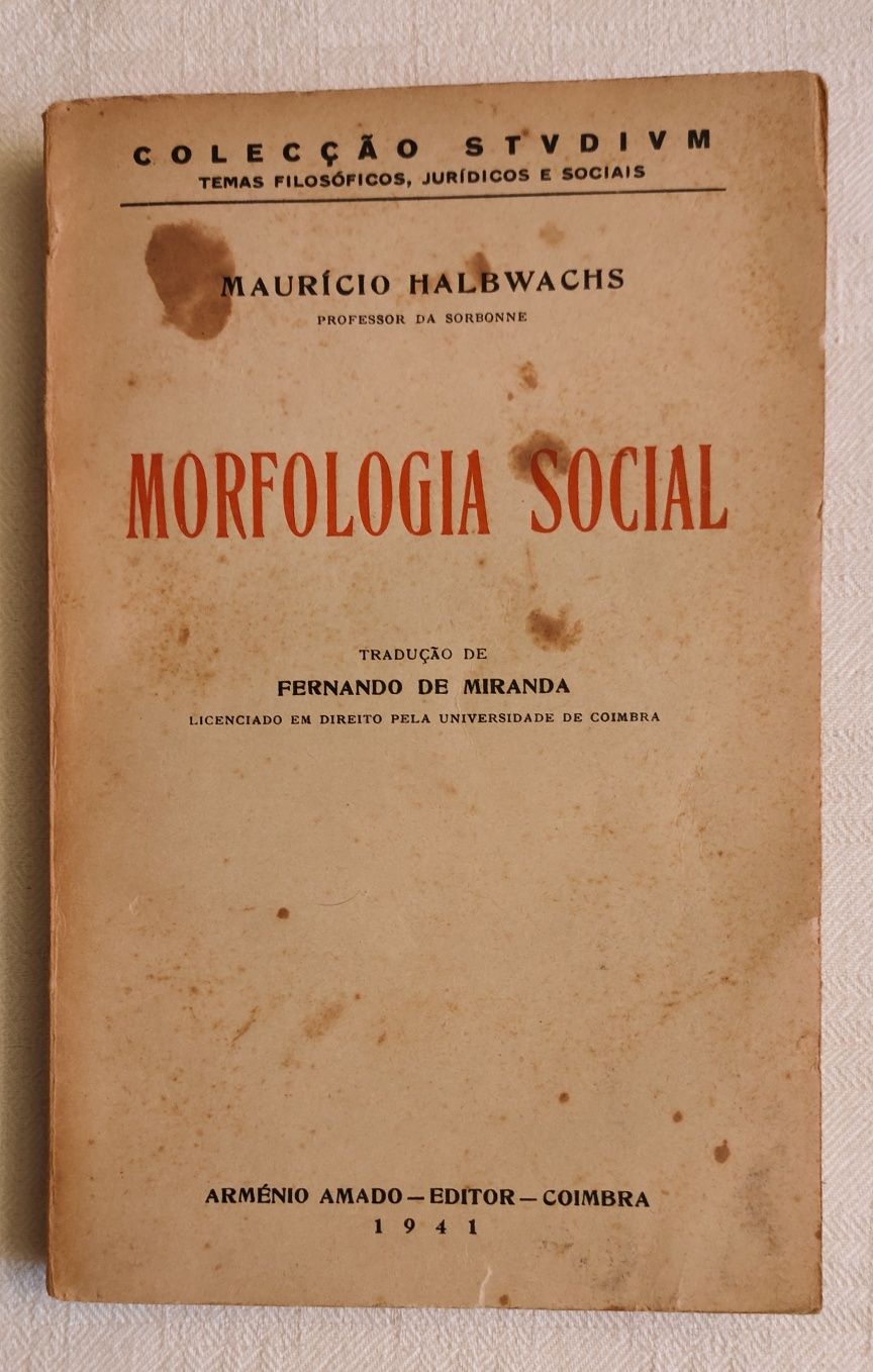 Morfologia Social , Maurício Halbwachs