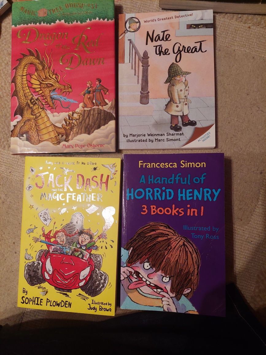 Nate the great, Jack Dash, Dragon of the red Dawn, Horrid Henry