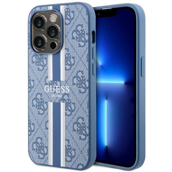 Etui Guess Guhmp14Lp4Rpsb Na iPhone 14 Pro - Niebieskie z Logo 4G