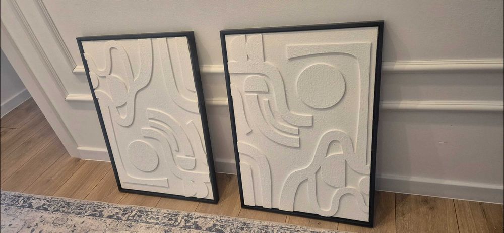 Obraz 3D dwa obrazy 50x70cm abstrakcja