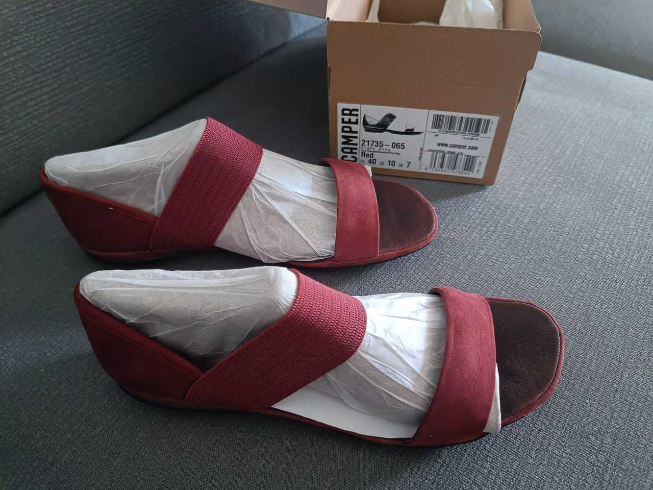 Buty Sandały CAMPER bordowe