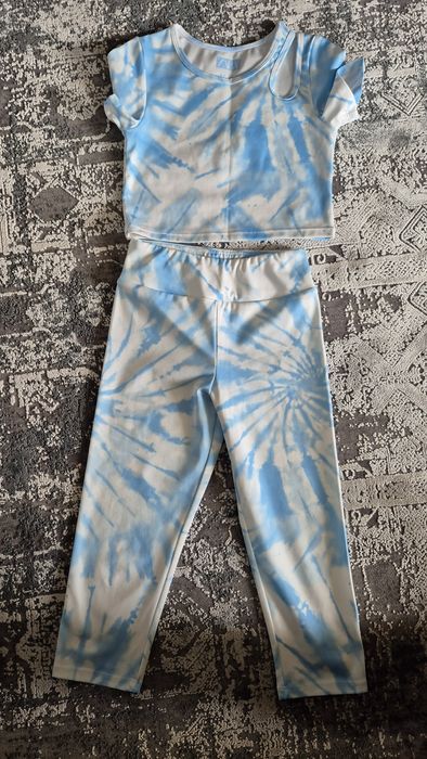 ZARA sporty legginsy+ bluzka WF, gimnastyka rozmiar130, lat 8-9