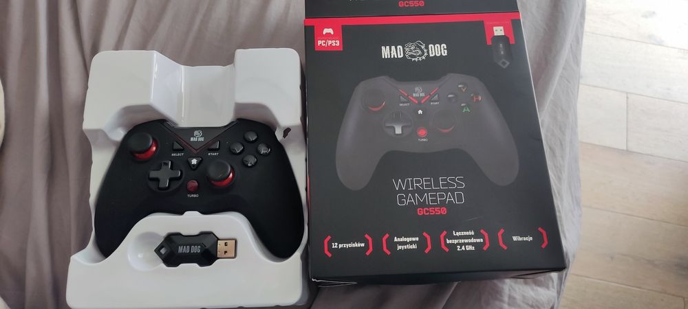 Pad bezprzewodowy do pc/PS3 Mad Dog Gc 550.