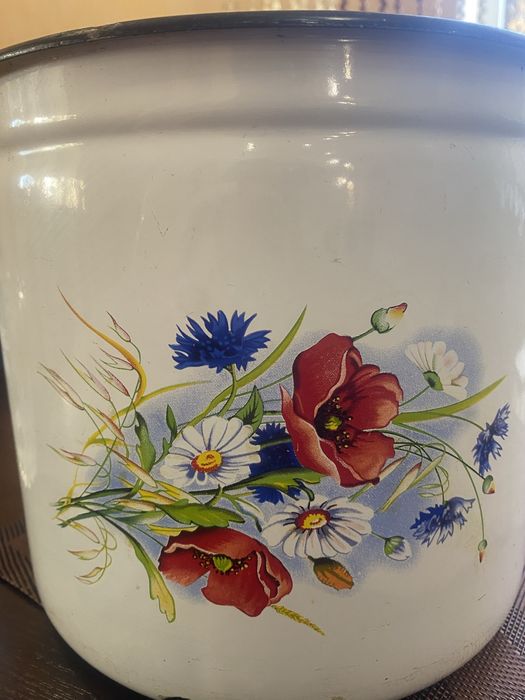 глибока каструля з прекрасними Маками