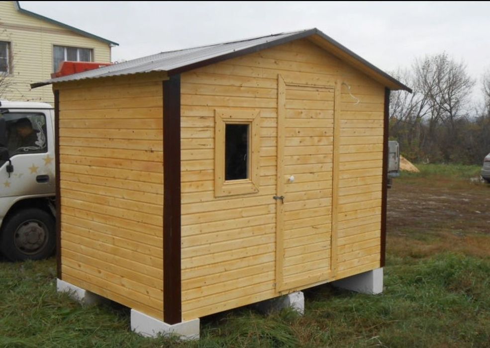 Хозблок, сарай, бытовка с дровником