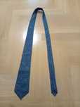 Burberrys krawat paisley vintage turkus wzór 100% jedwab