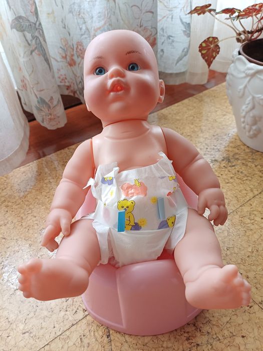 Conjunto de boneco e pote