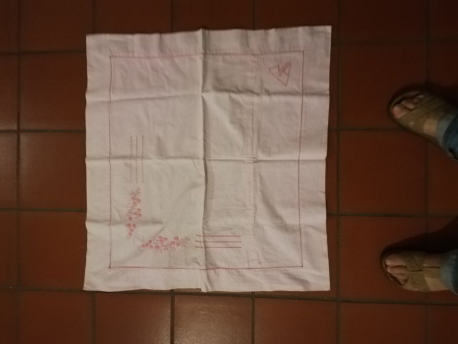 Almofadão rosa, vintage