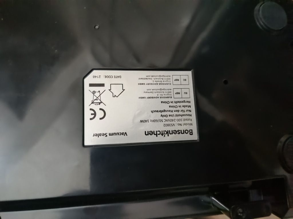 Bonsenkitchen VS3802 Zgrzewarka próżniowa