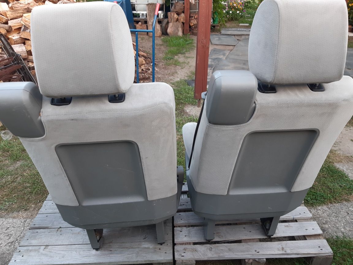 Fotele VW T4 Multivan szyny welur Caravelle obrotowe Transporter