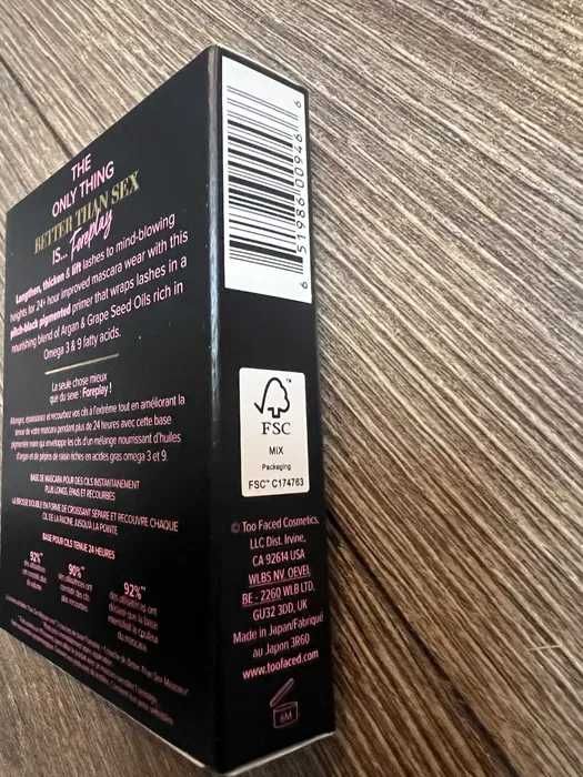 TOO FACED Better Than Sex Foreplay 2szt Mini baza do rzęs travel size