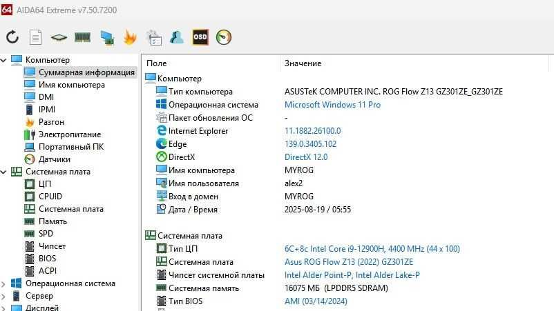 Asus rog flow z13 i9-12900H + 3050 ti