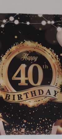 Baner urodzinowy plakat 40