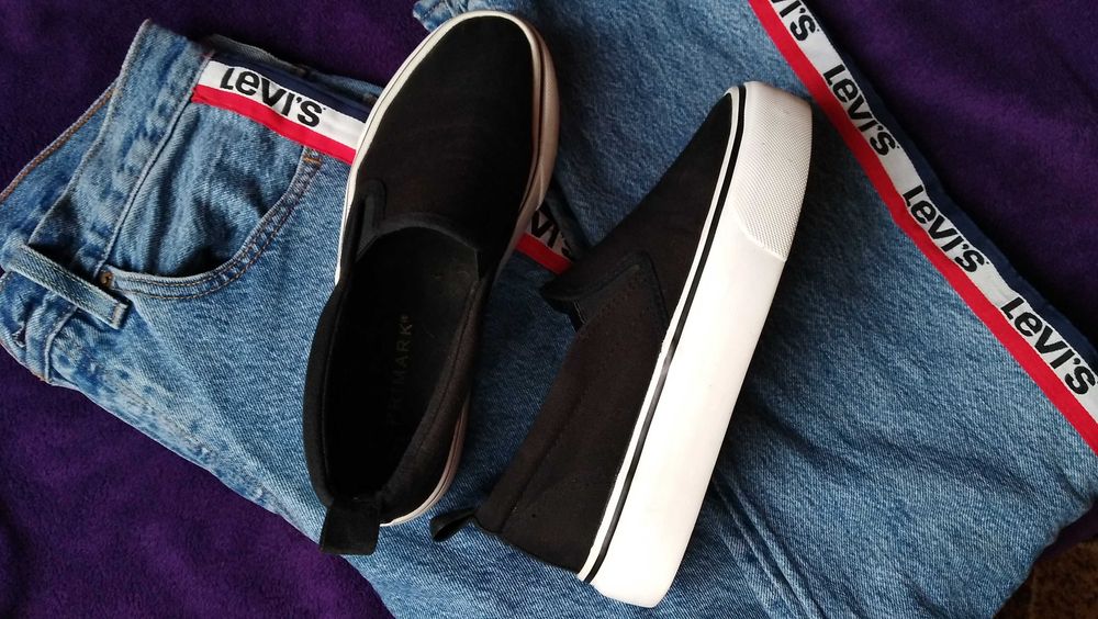 PRIMARK trampki slip on platforma r.38