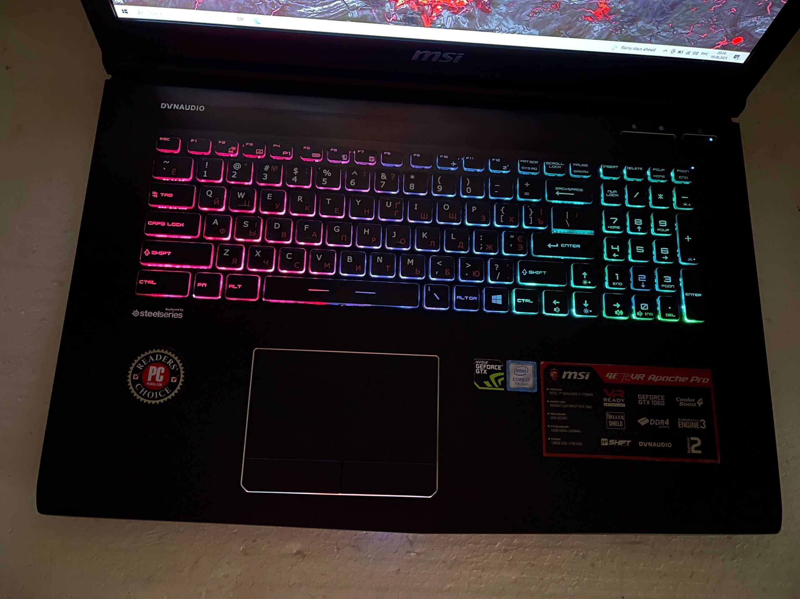 17.3" Экран!! Игровой MSI GE72  /Core i7/ 32 RAM/ GTX 1060/ СТАЛКЕР 2