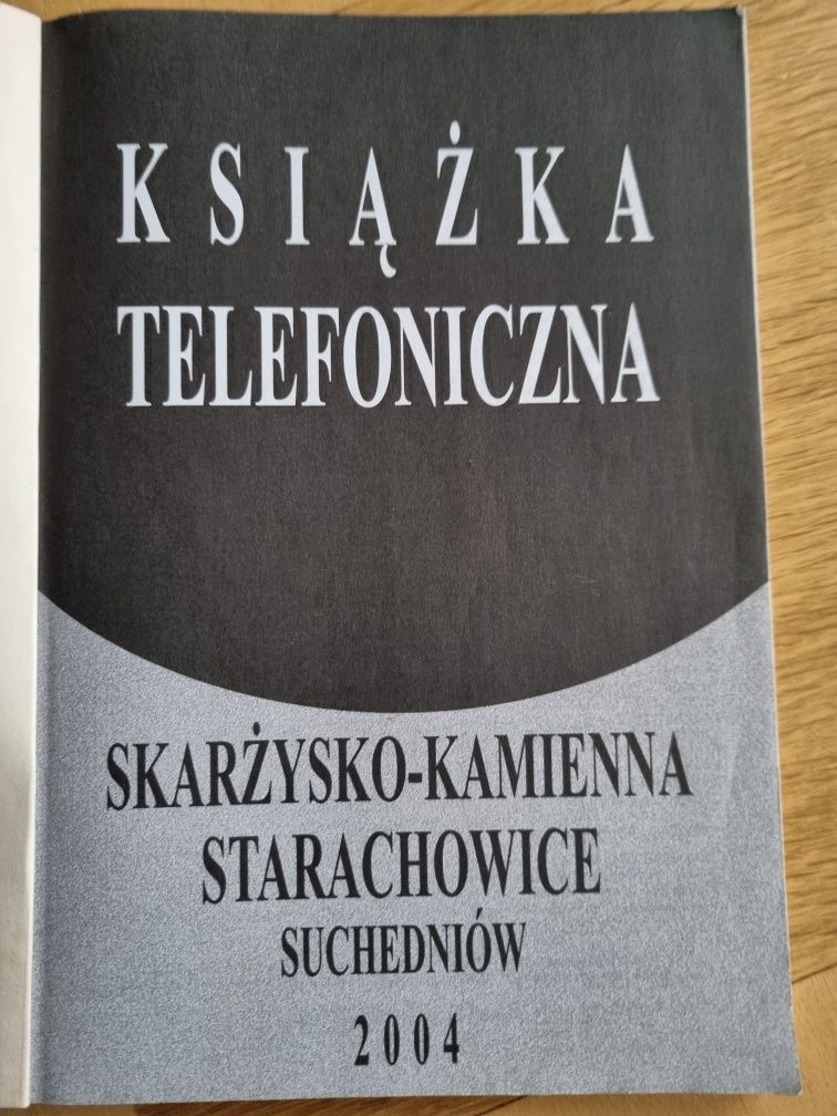 Książka telefoniczna powiatów woj. Świętokrzyskie 2004r.