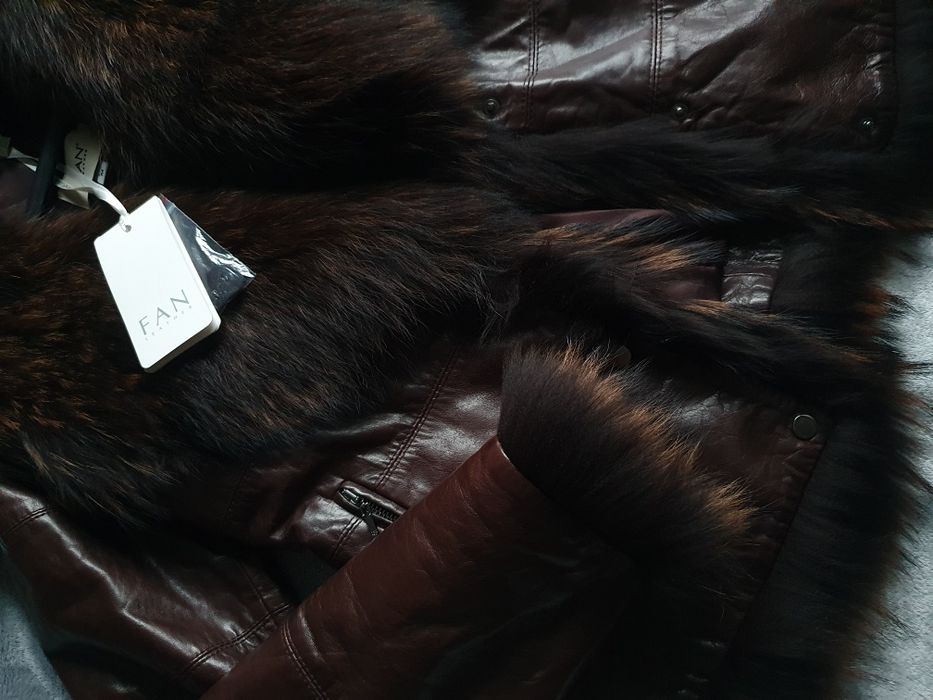Kurtka skórzana ocieplana FAN Leather nowa