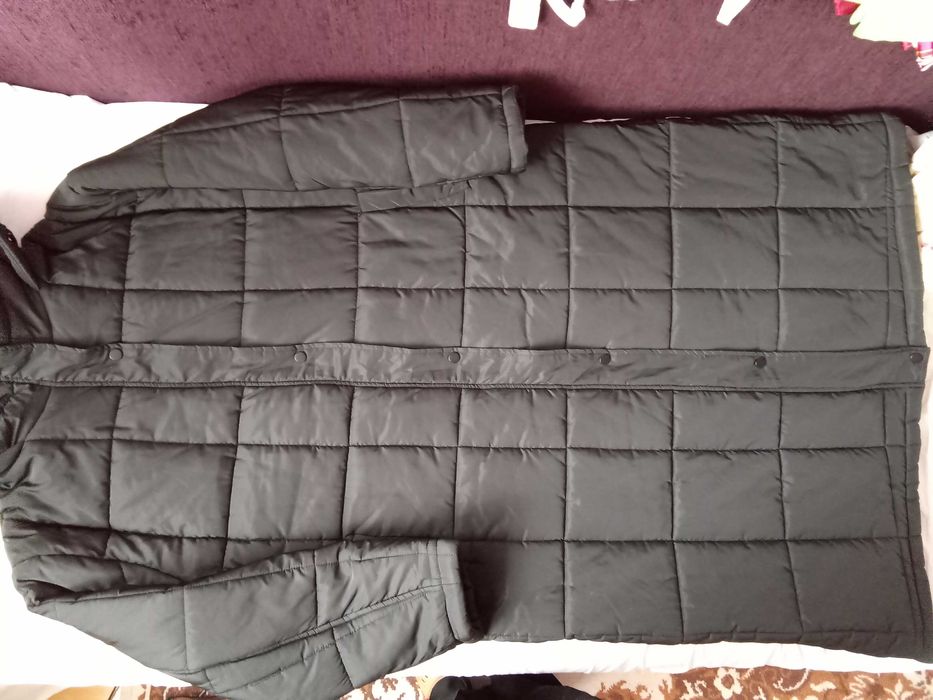 Kurtka -płaszcz, czarna, rozmiar 2XL, Shein