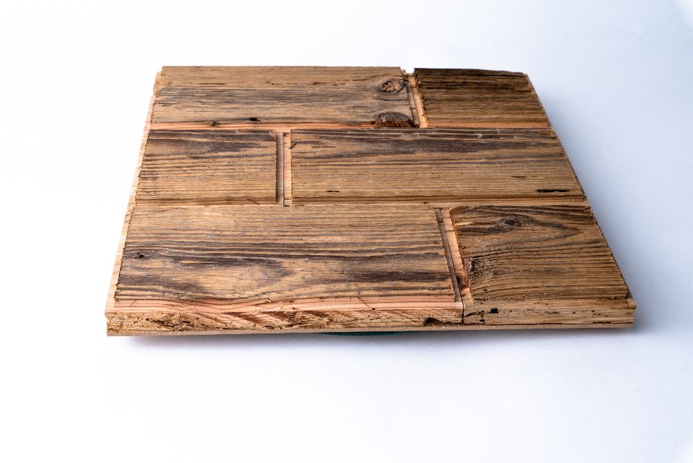 Promocja! Panele ścienne CEGŁA 8 stare drewno 3D 0,9m2