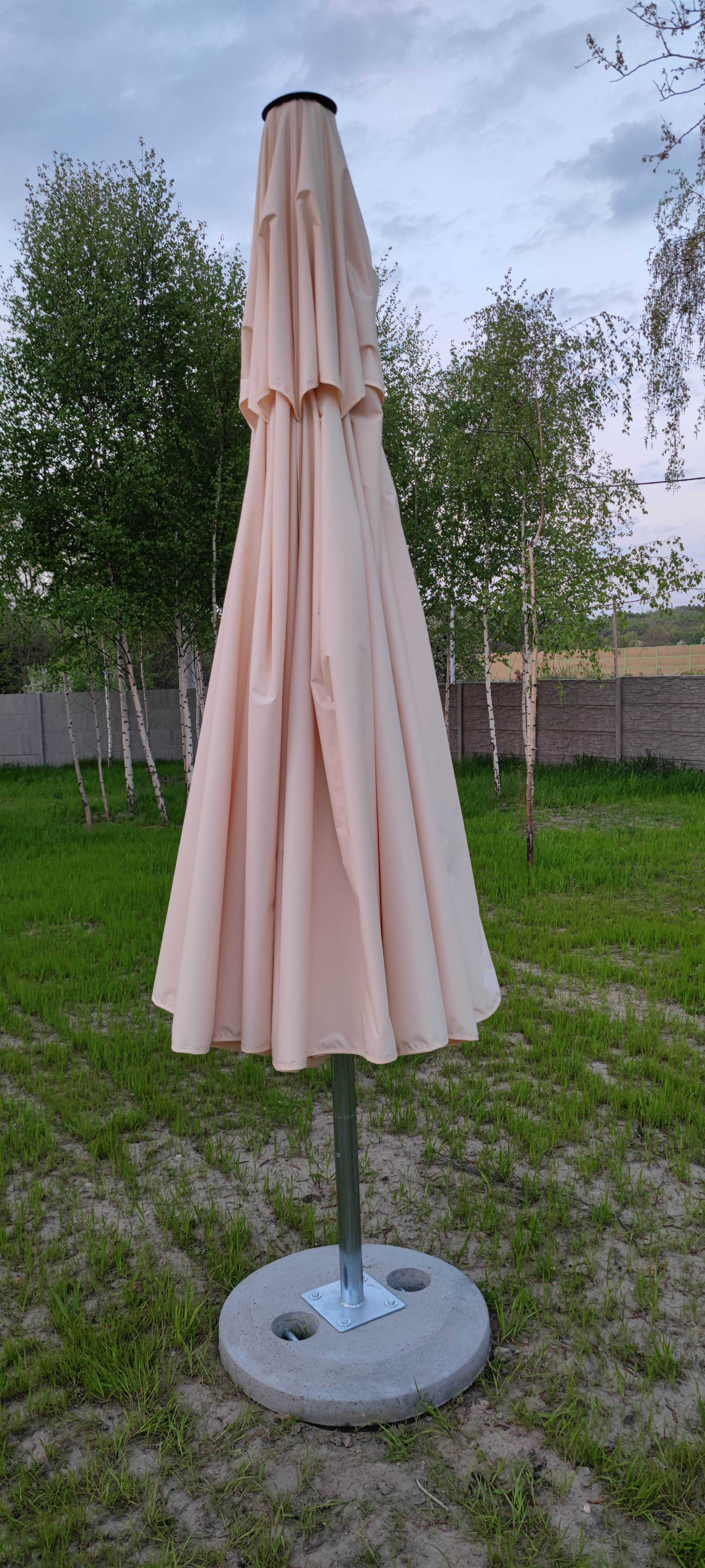 Parasol Ogrodowy Duży 4m 400 cm 450cm MOCNY 100kg PRODUCENT POLSK