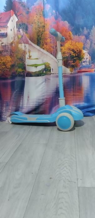 Самокат триколісний зі світлом і музикою.