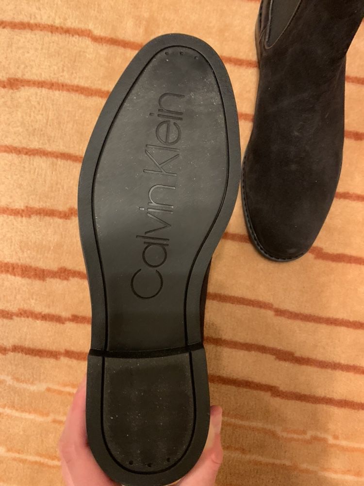 Męskie buty zimowe sztyblety Calvin Klein