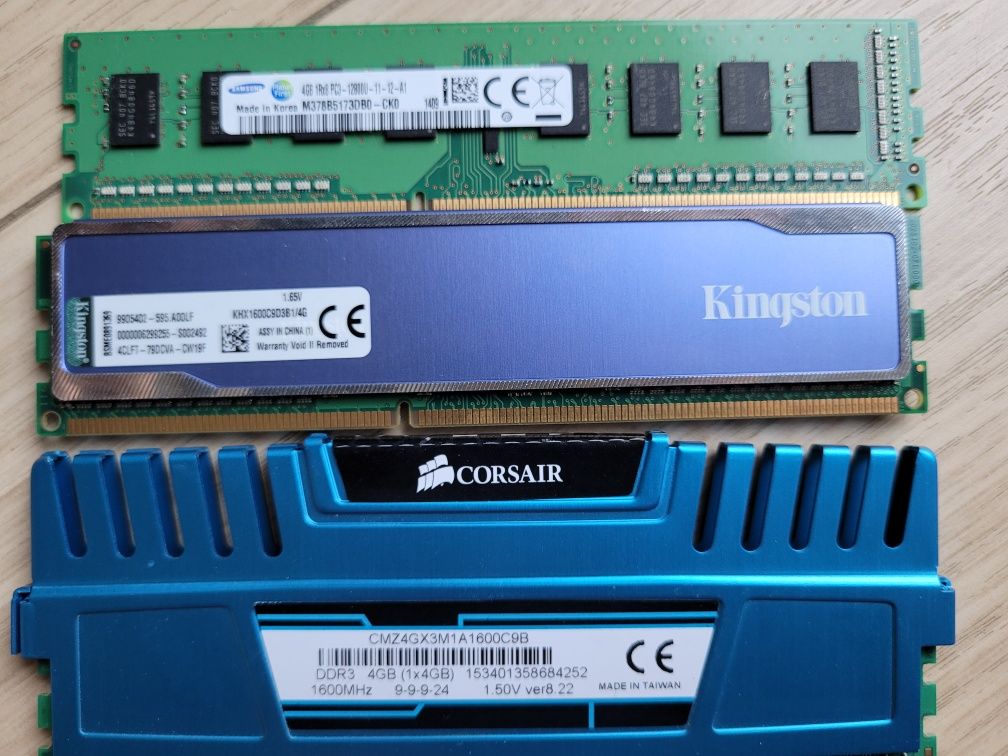 RAM DDR3 1 1 2 2x2 4 4 4 =20GB