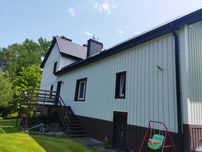 Blaszana elewacja na dom, stodole 350m2