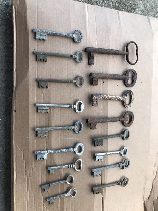 Chaves antigas de fechadura