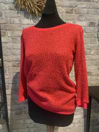 Sweter sinsay różowy fuksjowy ażurowy S 36 38