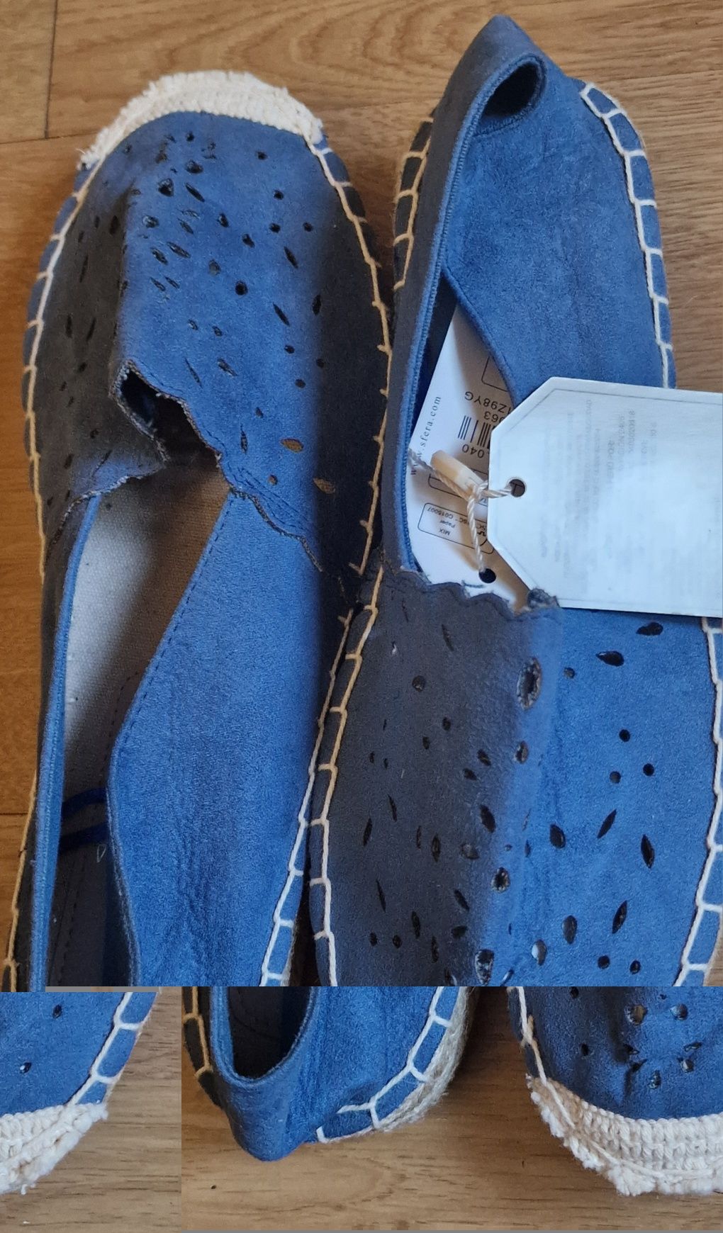 Alpercatas em azul