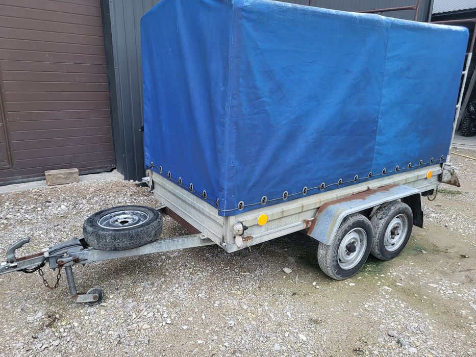 Przyczepka Przyczepa Tandem Dwuosiowa do 750kg Zarejestrowana