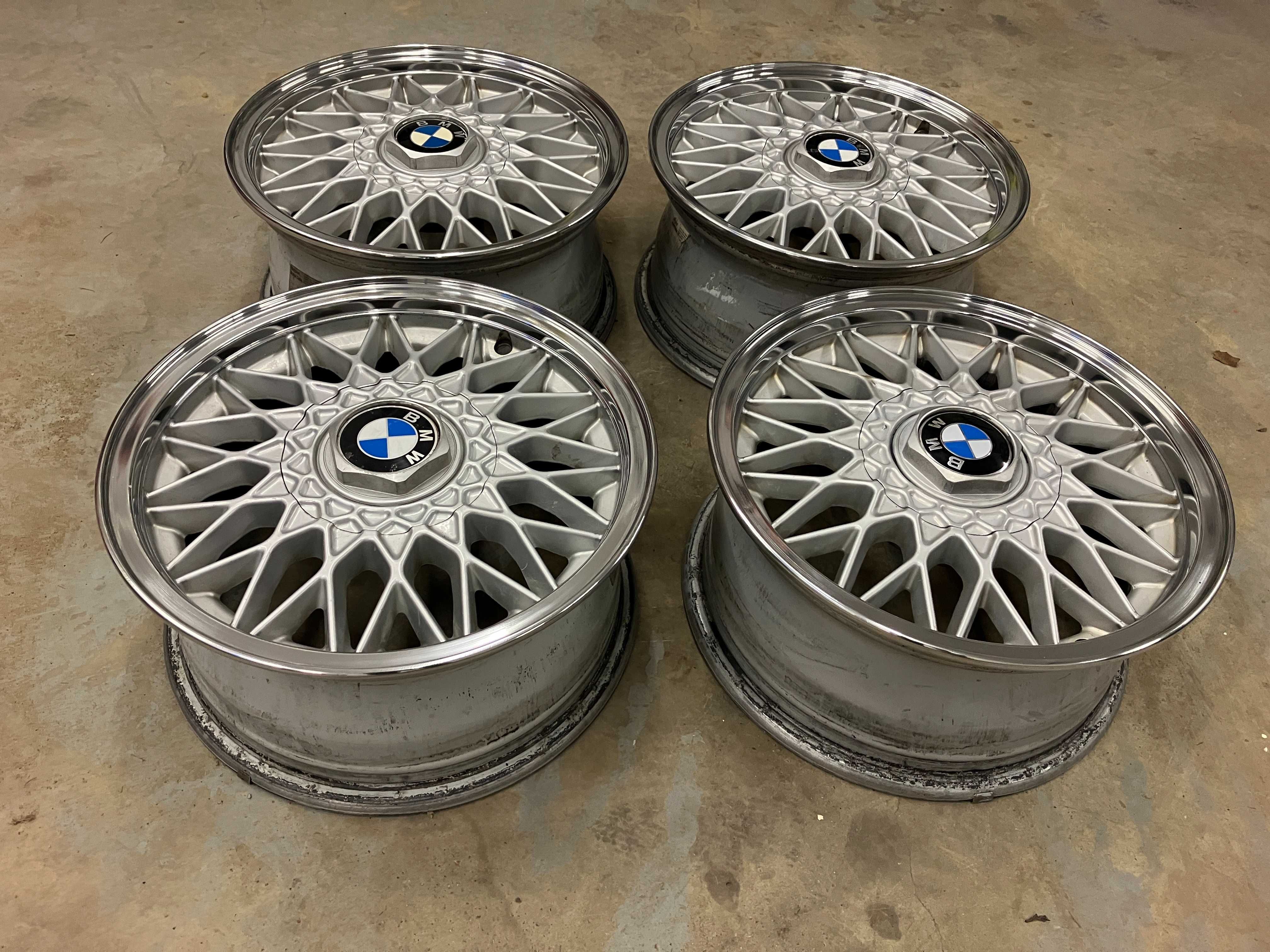 Alu 14 BMW 4x100 e30 VW Golf MK1 MK2 BBS RZ Polerowany Rant Super Stan